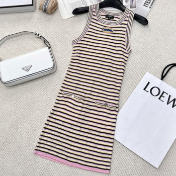 [ Chanel ] 샤넬 펀칭 골지 니트 원피스