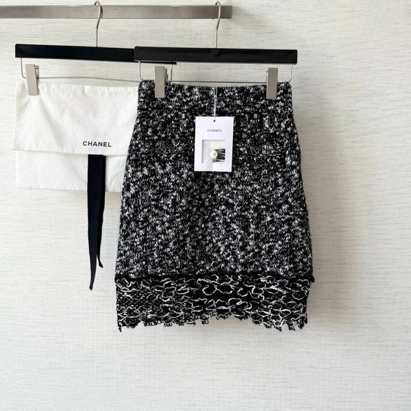 [ Chanel ] 샤넬 프릴 니트 스커트