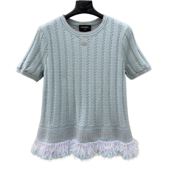 [ Chanel ] 샤넬 캐시미어 반팔 니트