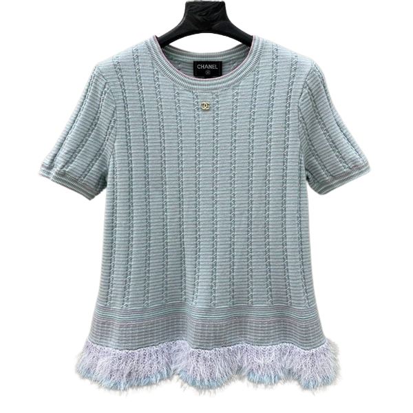 [ Chanel ] 샤넬 캐시미어 반팔 니트