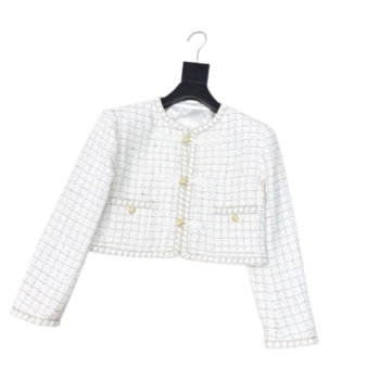 [Chanel] 샤넬 우븐 라운드 자켓