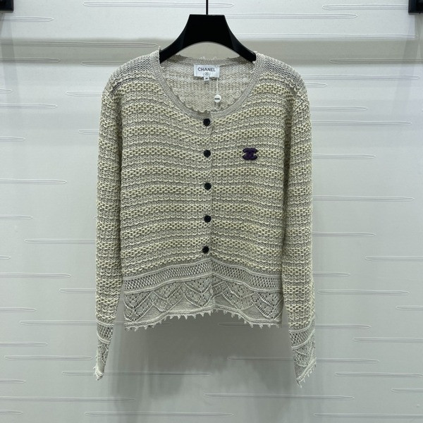 [ Chanel ] 샤넬 펀칭 니트 가디건