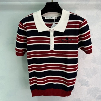 [ Dior ] 디올 스트라이프 카라 니트