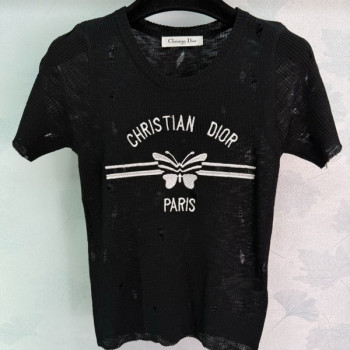 [ Dior ] 디올 라운드 골지 니트