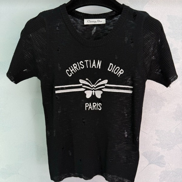 [ Dior ] 디올 라운드 골지 니트