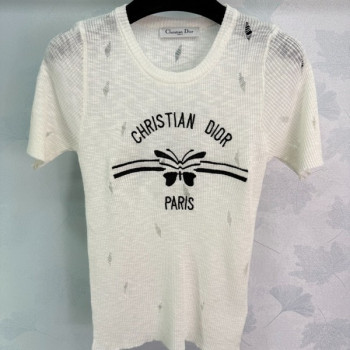 [ Dior ] 디올 라운드 골지 니트