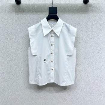 [ Dior ] 디올 카라 나시 블라우스