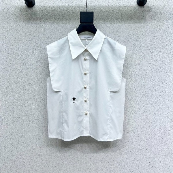 [ Dior ] 디올 카라 나시 블라우스