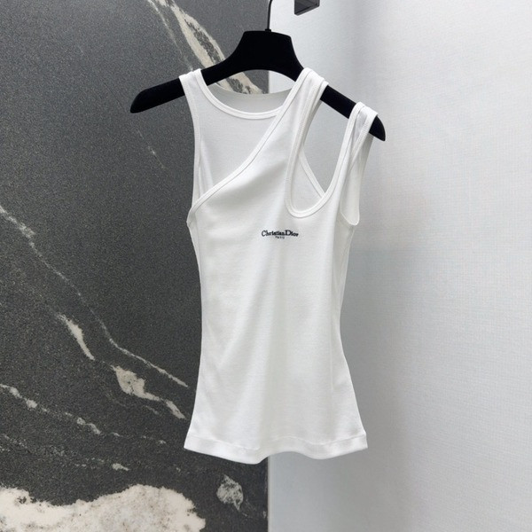 [ Dior ] 디올 슬림핏 골지 나시