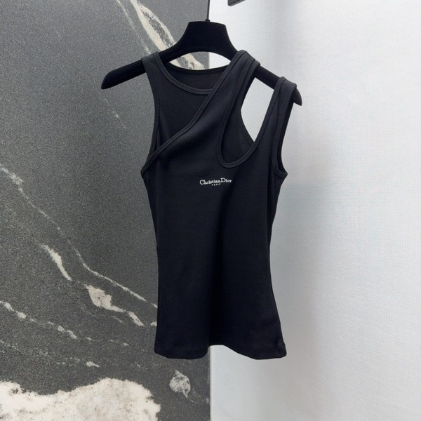 [ Dior ] 디올 슬림핏 골지 나시