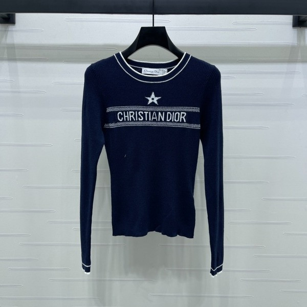 [ Dior ] 디올 라운드 골지 니트