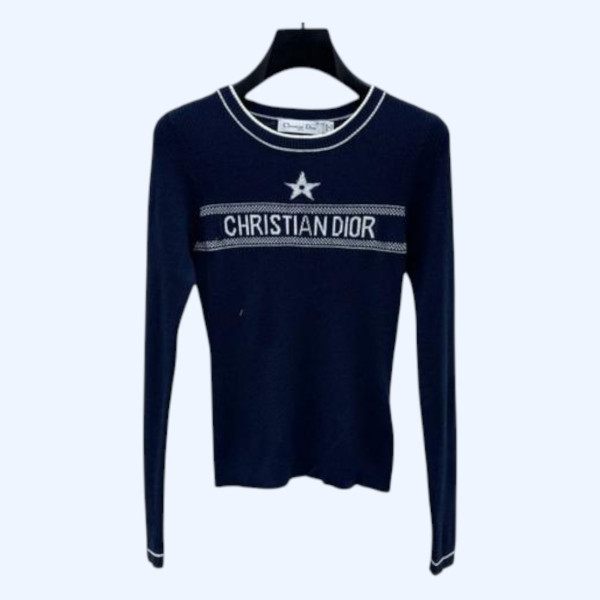[ Dior ] 디올 라운드 골지 니트