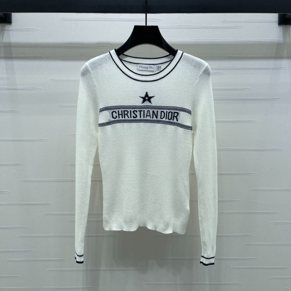 [ Dior ] 디올 라운드 골지 니트