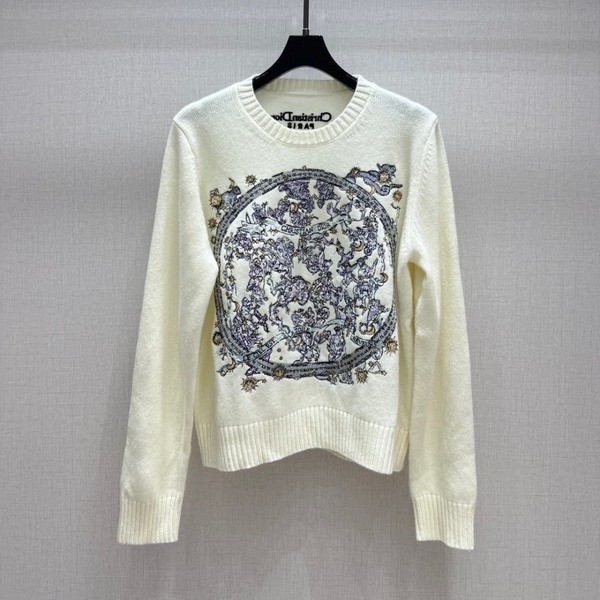 [ Dior ] 디올 자수 라운드 니트