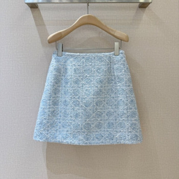 [ Dior ] 디올 체크 미니 스커트