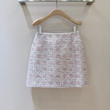 [ Dior ] 디올 체크 미니 스커트