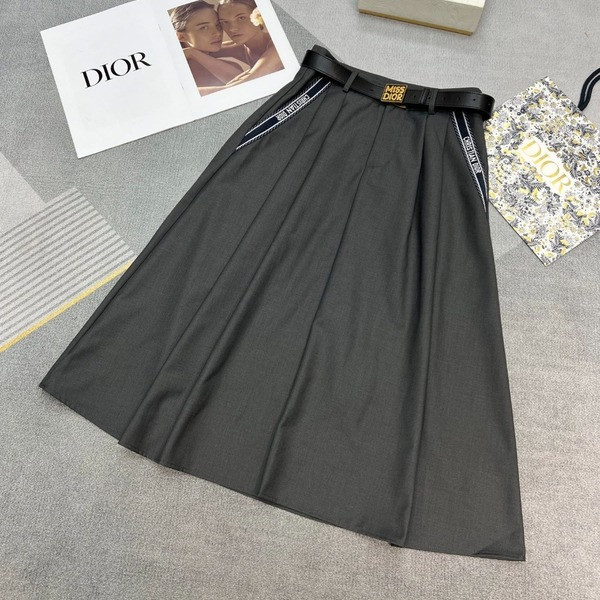 [ Dior ] 디올 포켓 벨트 스커트