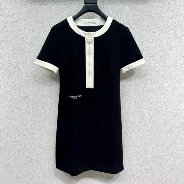[ Dior ] 디올 투톤 지퍼 원피스