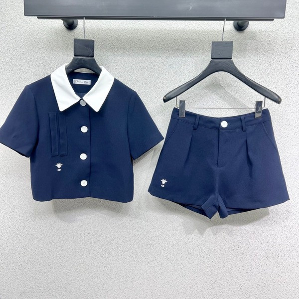 [ Dior ] 디올 카라 단추 투피스