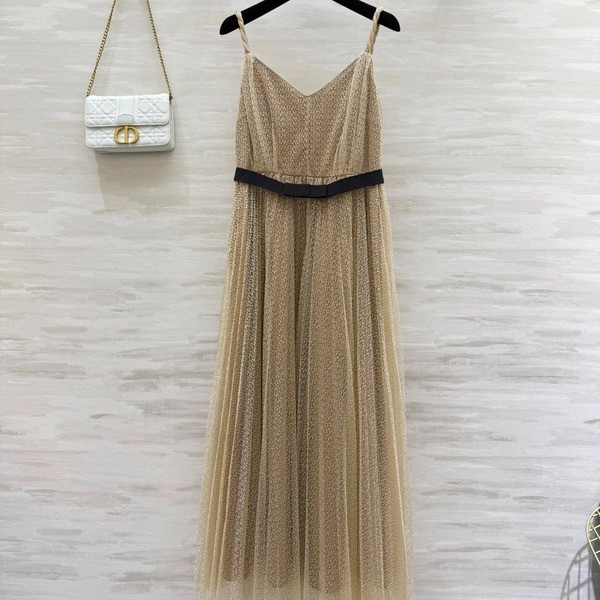 [ Dior ] 디올 벨트 나시 롱 원피스