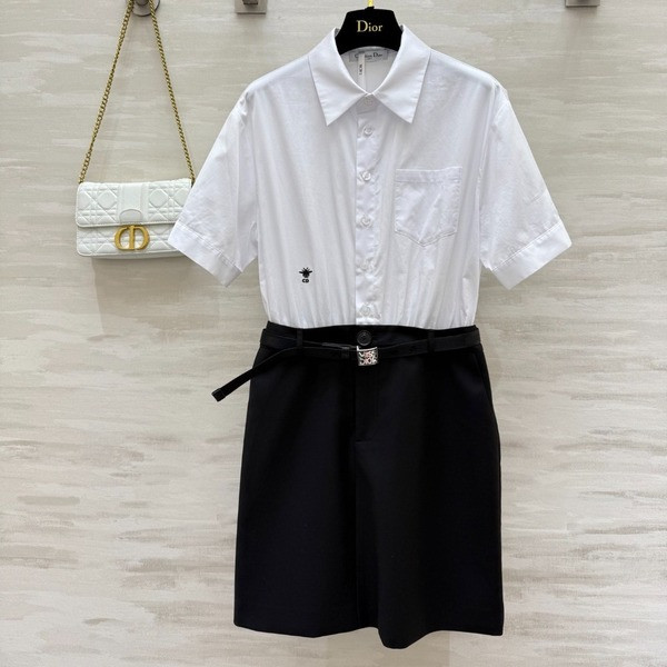 [ Dior ] 디올 셔츠 벨트 원피스