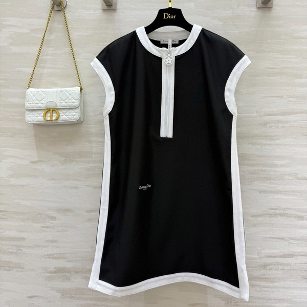 [ Dior ] 디올 투톤 지퍼 원피스