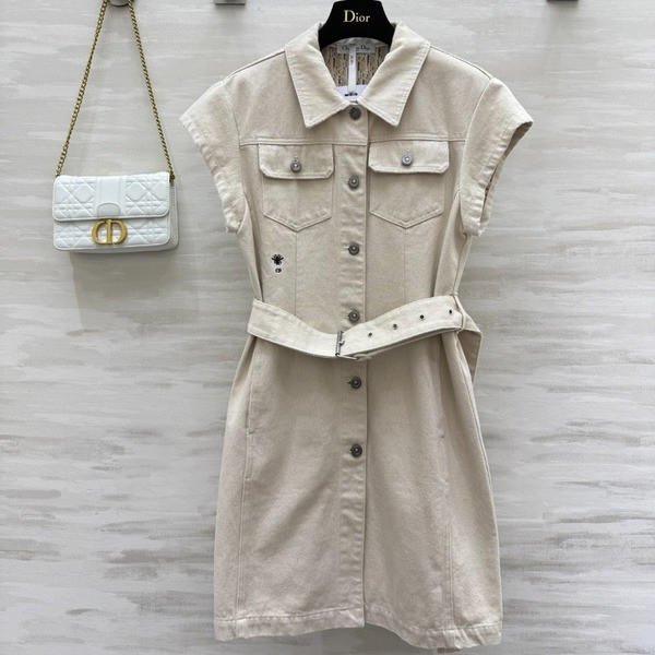 [ Dior ] 디올 데님 카라 원피스