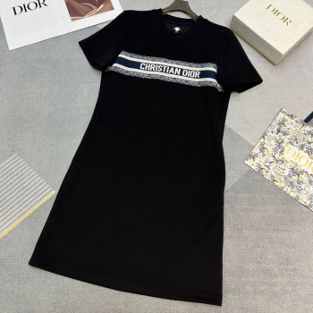 [ Dior ] 디올 라운드 로고 원피스