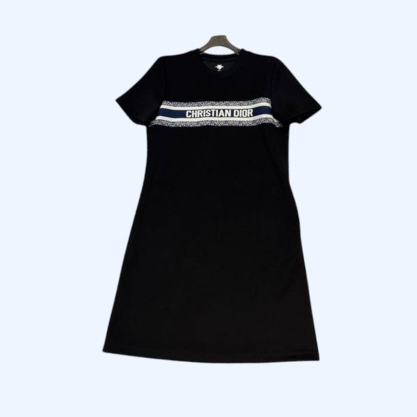 [ Dior ] 디올 라운드 로고 원피스