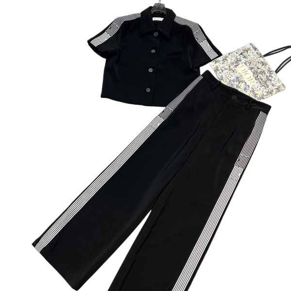 [ Dior ] 디올 카라 투피스