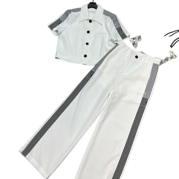 [ Dior ] 디올 카라 투피스