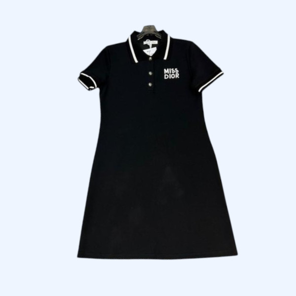 [ Dior ] 디올 카라 자수 원피스