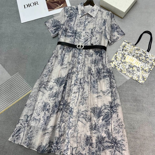 [ Dior ] 디올 카라 벨트 원피스