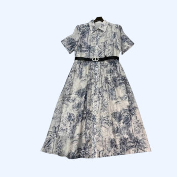 [ Dior ] 디올 카라 벨트 원피스