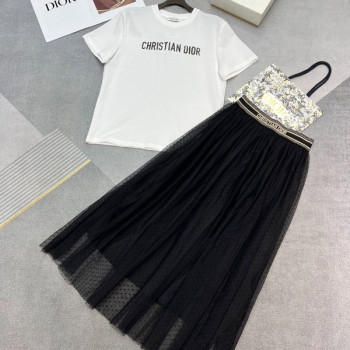 [ Dior ] 디올 밴딩 스커트 세트