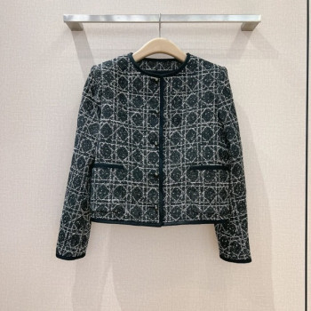 [ Dior ] 디올 체크 라운드 자켓