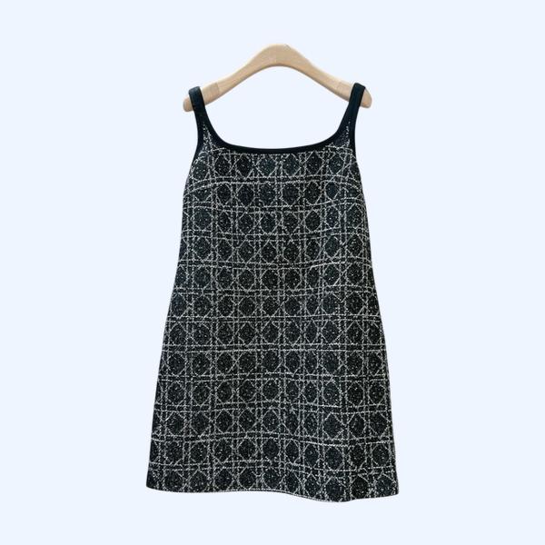 [ Dior ] 디올 체크 나시 원피스