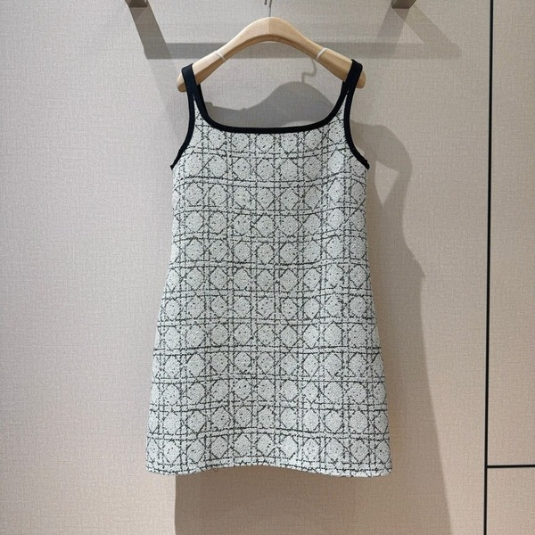 [ Dior ] 디올 체크 나시 원피스