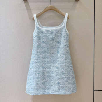 [ Dior ] 디올 체크 나시 원피스