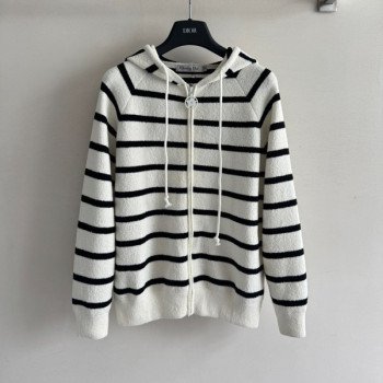 [ Dior ] 디올 스트라이프 후드 집업