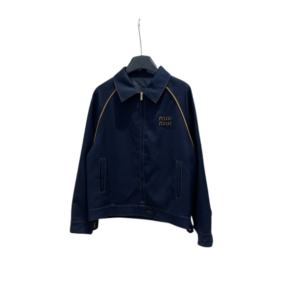 [ Miu Miu ] 미우미우 카라 집업 자켓