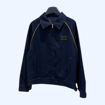 [ Miu Miu ] 미우미우 카라 집업 자켓