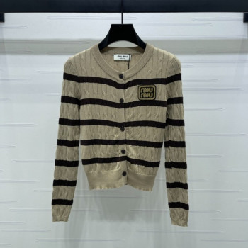 [ Miu Miu ] 미우미우 스트라이프 니트