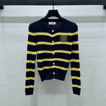 [ Miu Miu ] 미우미우 스트라이프 니트