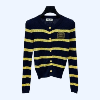 [ Miu Miu ] 미우미우 스트라이프 가디건