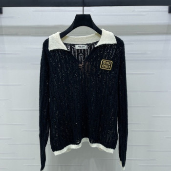 [ Miu Miu ] 미우미우 카라 니트