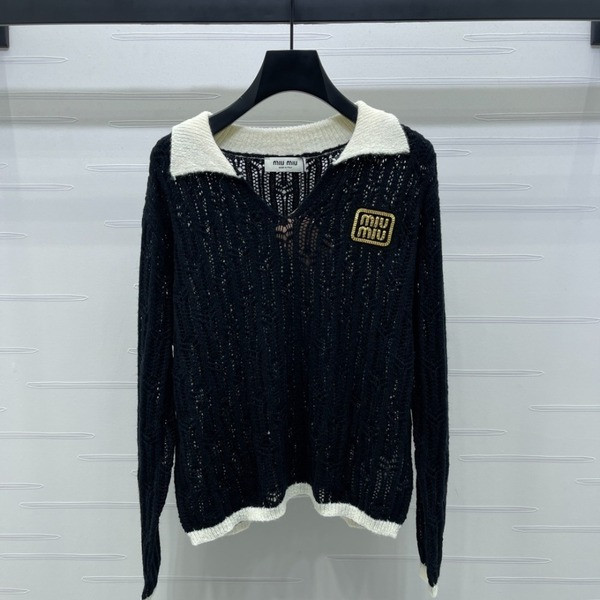[ Miu Miu ] 미우미우 카라 니트