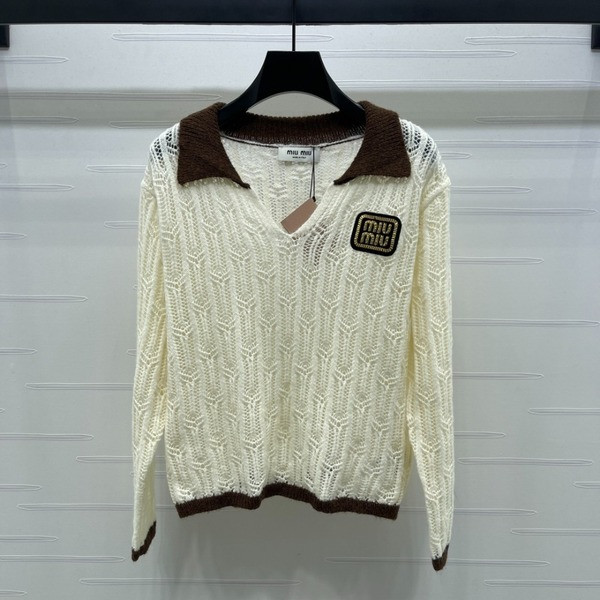 [ Miu Miu ] 미우미우 카라 니트