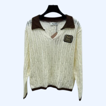 [ Miu Miu ] 미우미우 카라 니트