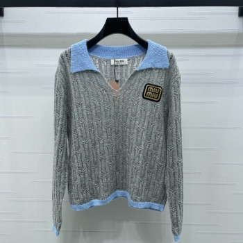 [ Miu Miu ] 미우미우 카라 니트